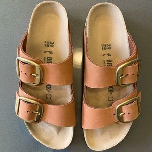Birkenstock Arizona Big Buckle Brandy Suede